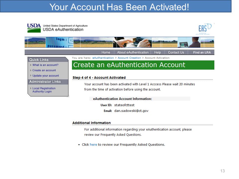 Your Account Has Been Activated!