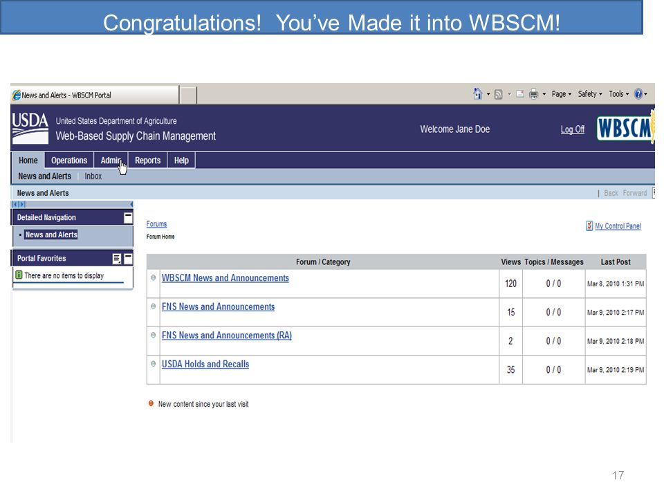 Congratulations! You’ve Made it into WBSCM!