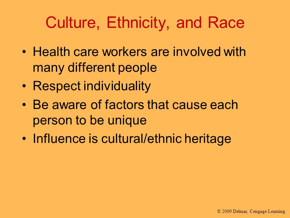 Culture, Ethnicity, and Race
