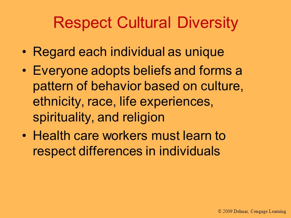 Respect Cultural Diversity