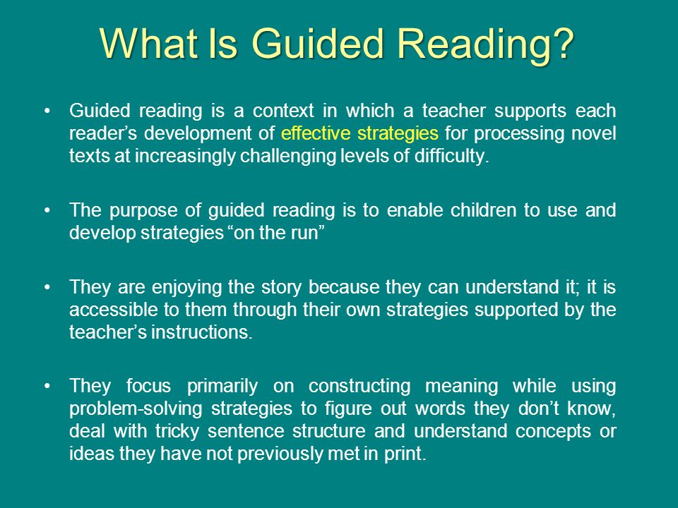 What Is Guided Reading