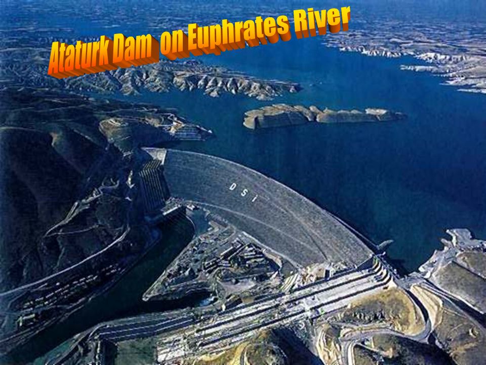 Ataturk Dam on Euphrates River