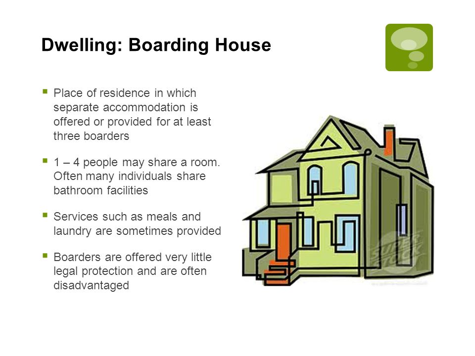 Dwelling: Boarding House