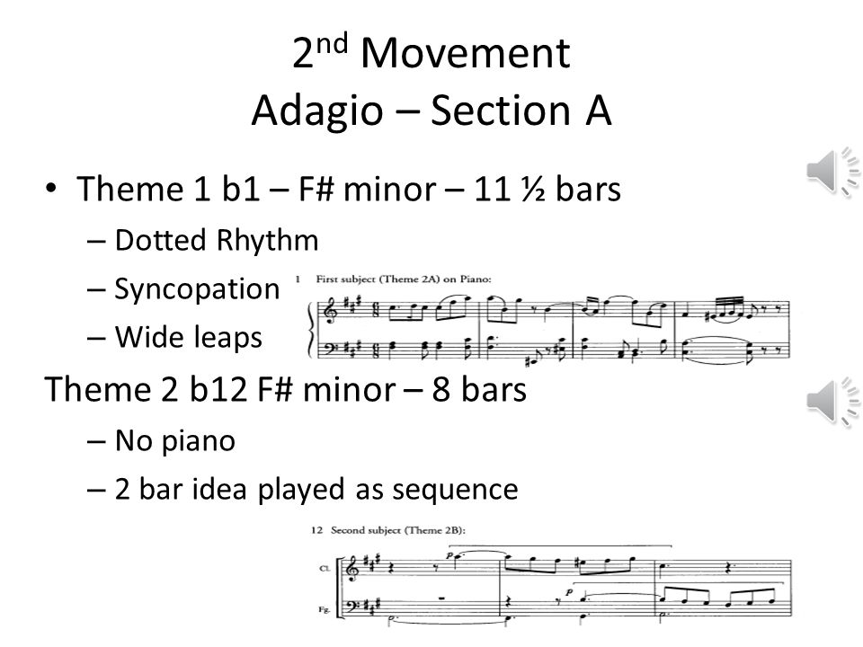 2nd Movement Adagio – Section A