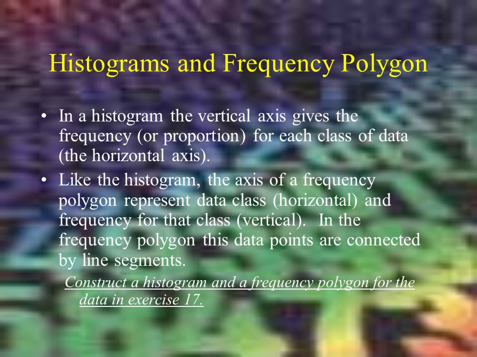 Histograms and Frequency Polygon