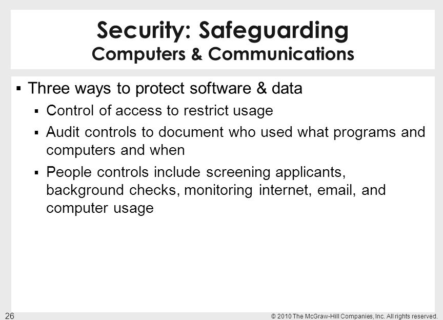 Security: Safeguarding Computers & Communications