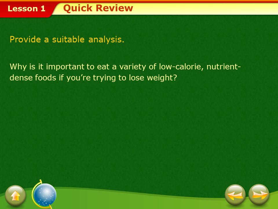 Quick Review Provide a suitable analysis.