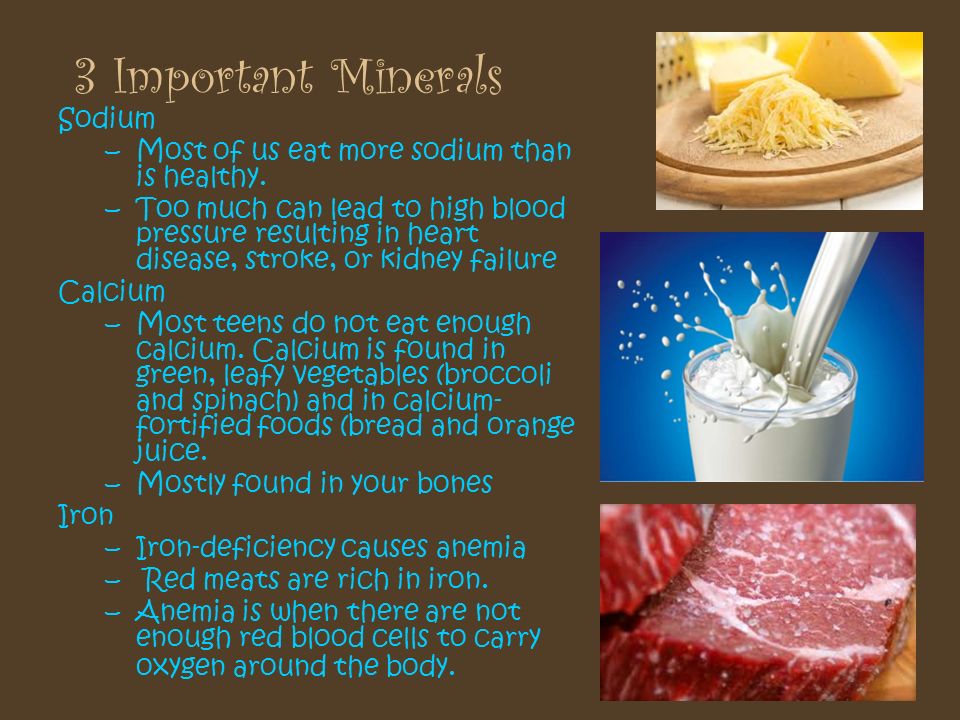3 Important Minerals Sodium