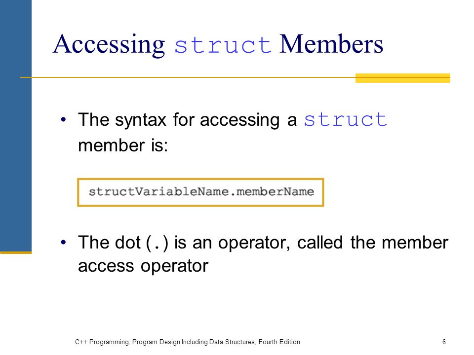 Accessing struct Members