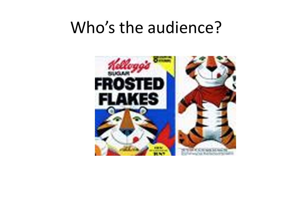 Who’s the audience