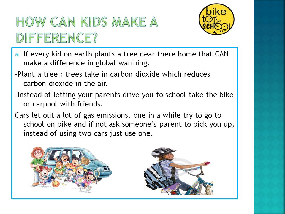 How can kids make a difference