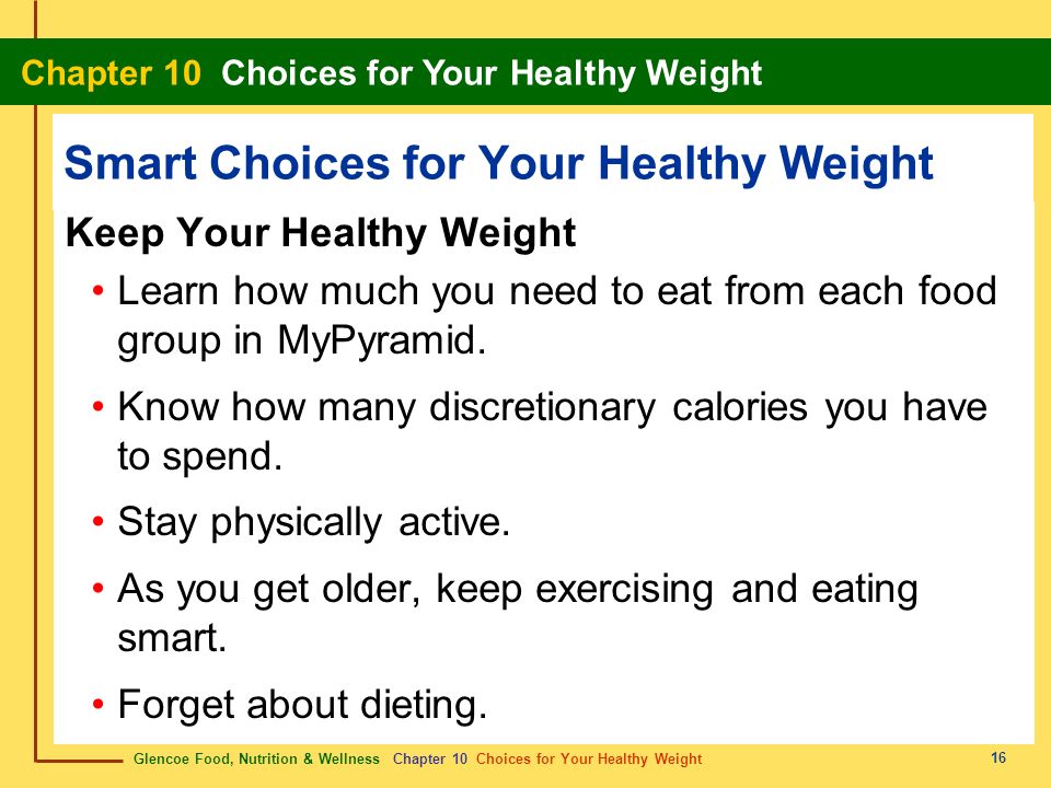 Smart Choices for Your Healthy Weight