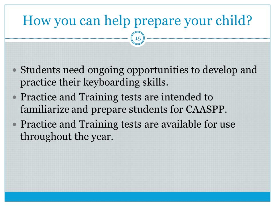 How you can help prepare your child
