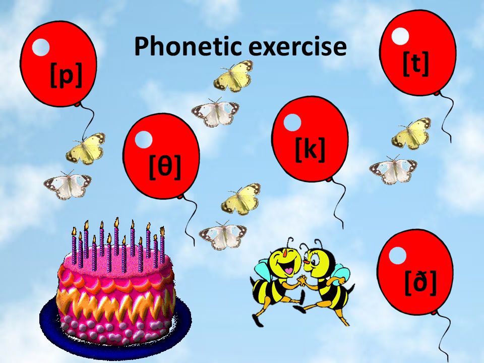 [t] Phonetic exercise [p] [k] [θ] [ð]