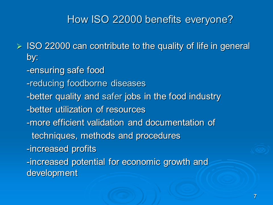 How ISO benefits everyone