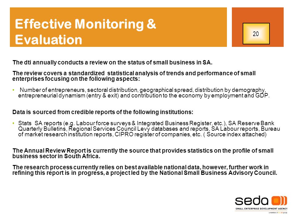 Effective Monitoring & Evaluation