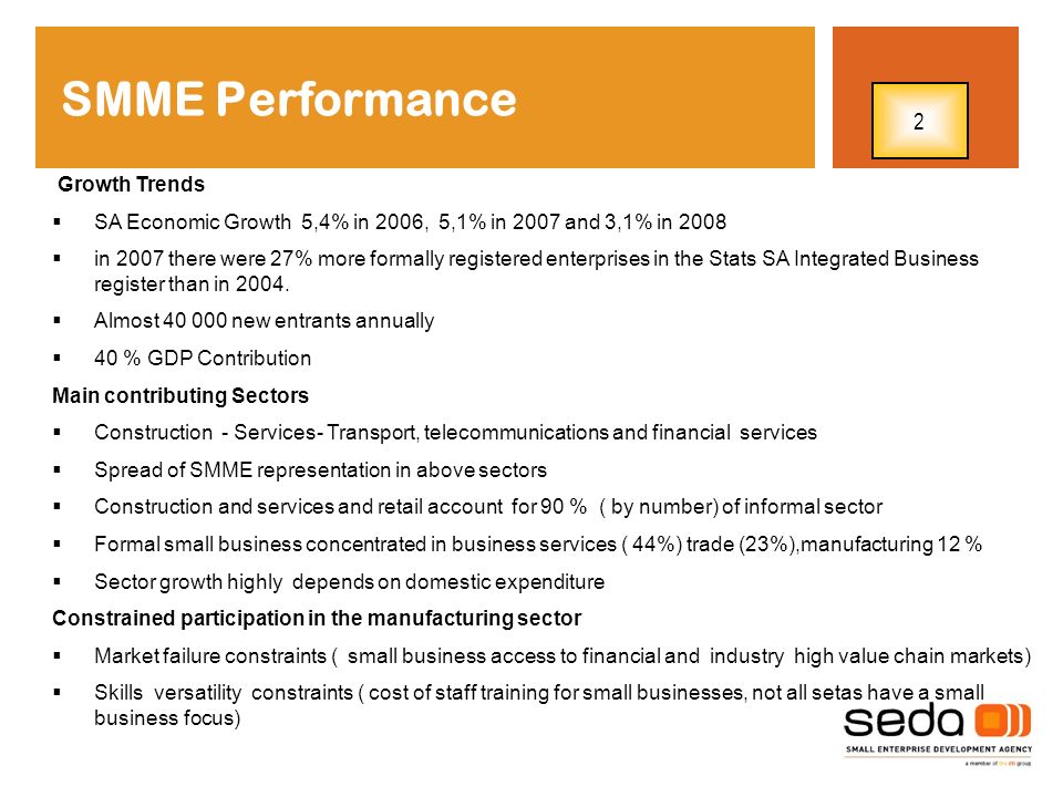 SMME Performance 2 Growth Trends