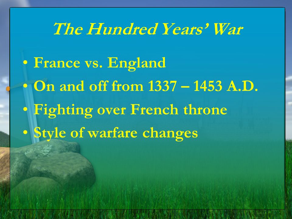 The Hundred Years’ War France vs. England