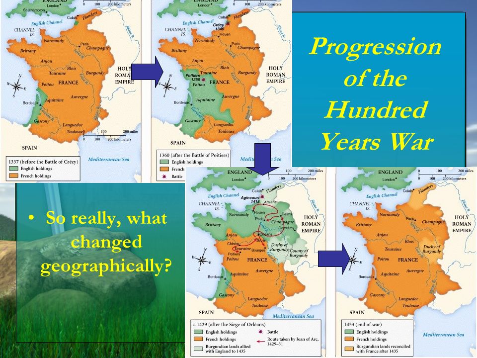 Progression of the Hundred Years War