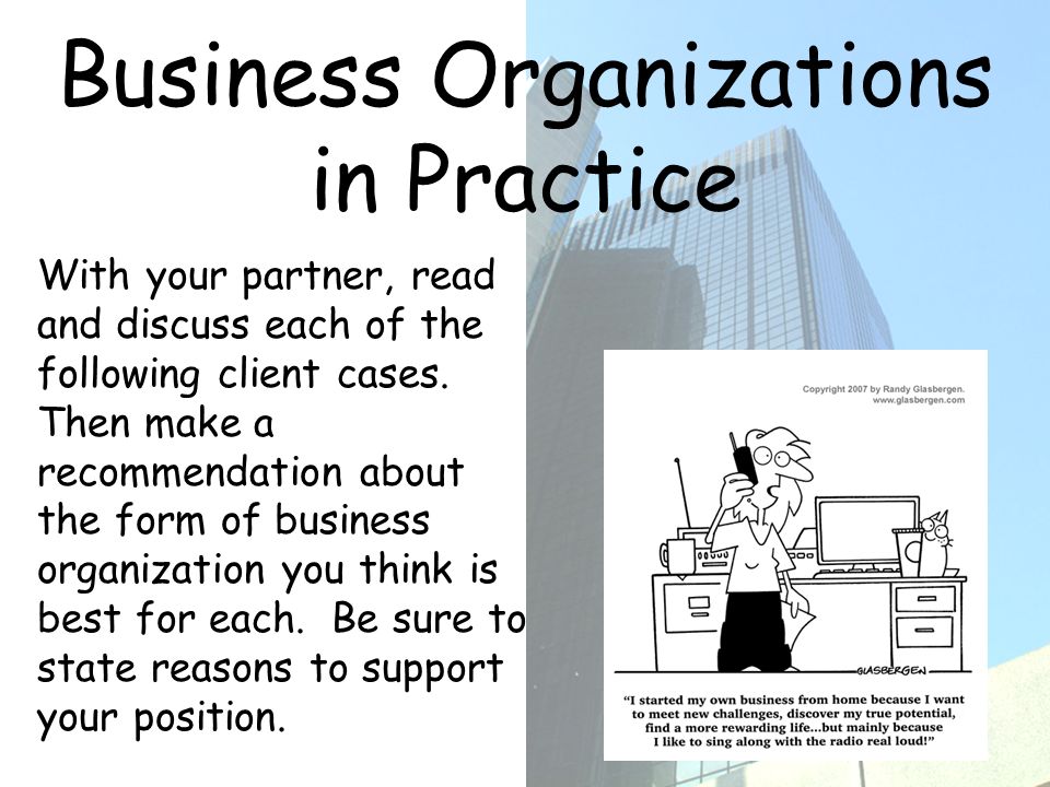 Business Organizations in Practice