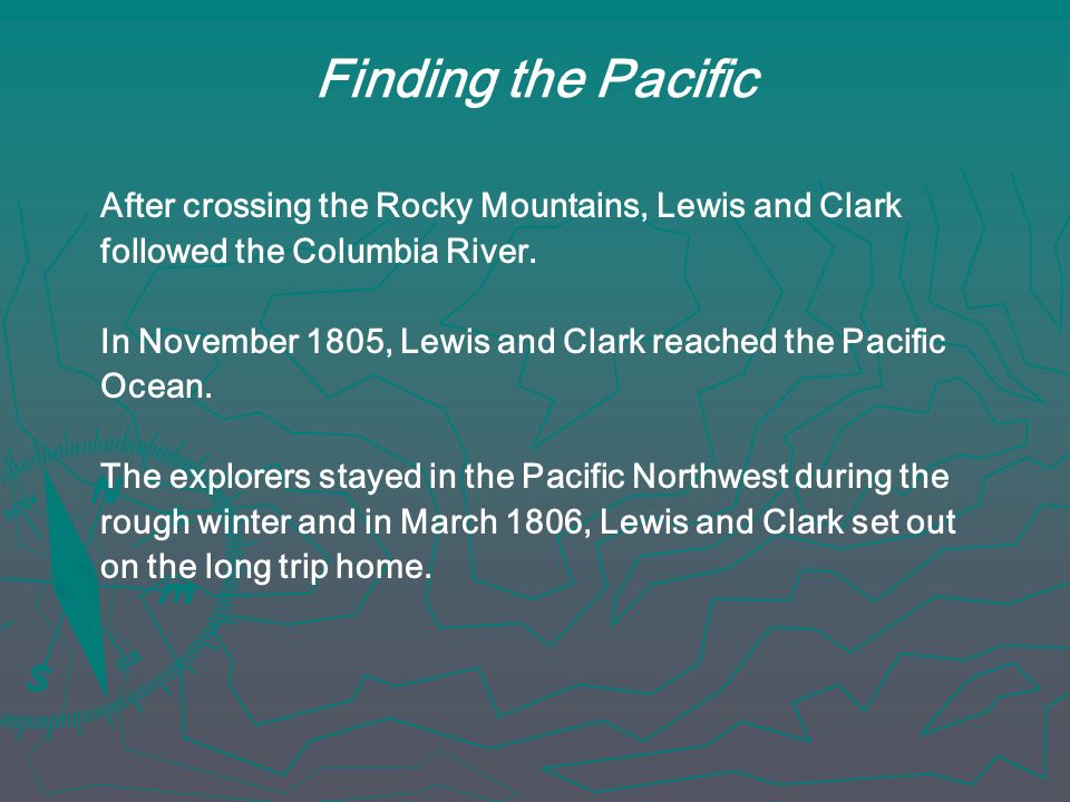 Finding the Pacific