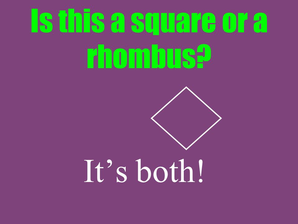 Is this a square or a rhombus