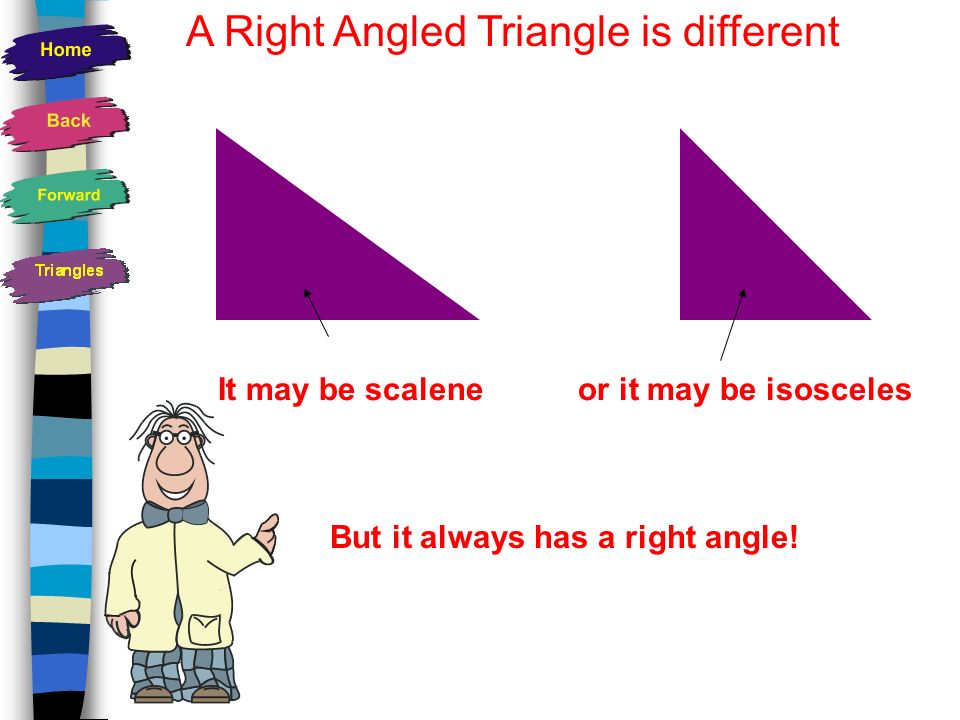 A Right Angled Triangle is different