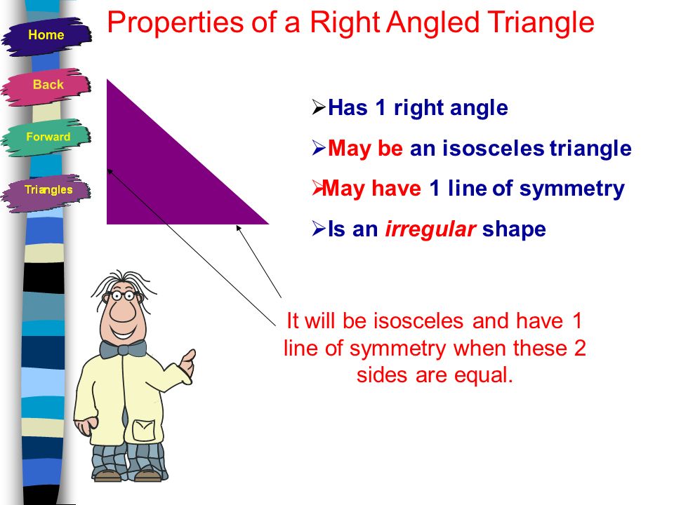 Properties of a Right Angled Triangle