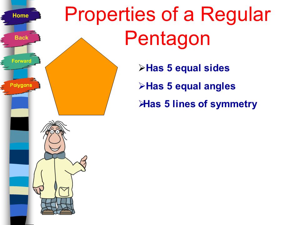 Properties of a Regular Pentagon