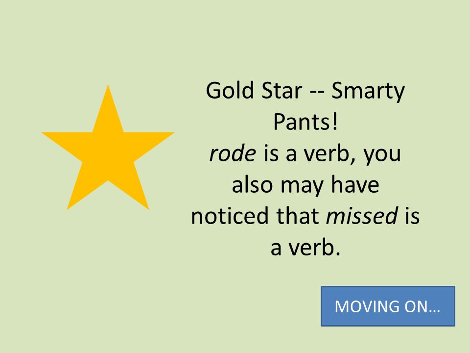 Gold Star -- Smarty Pants
