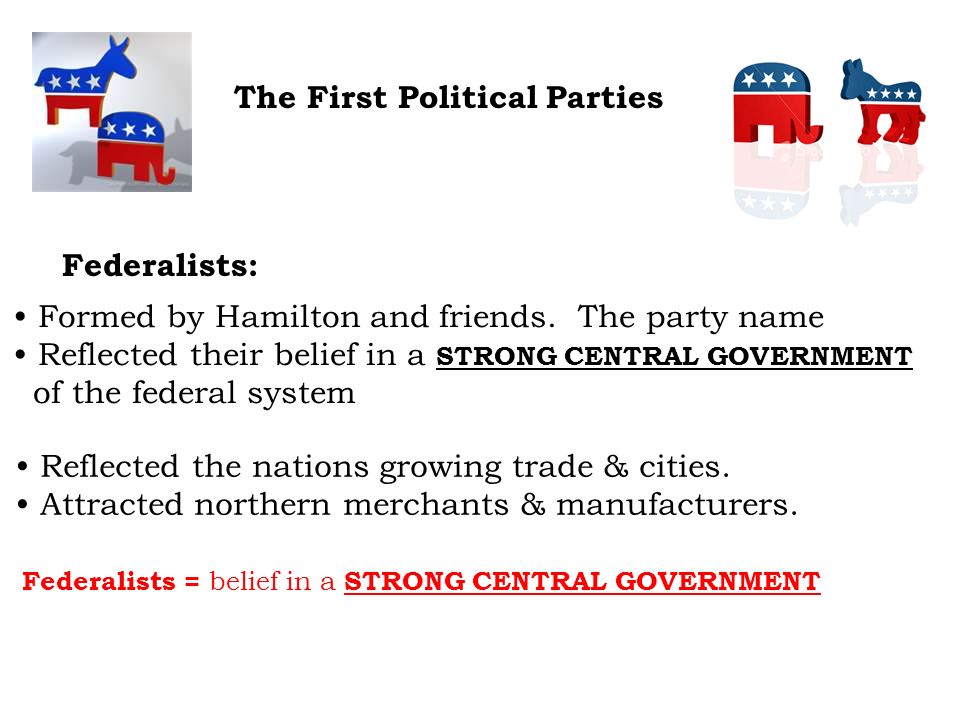 The First Political Parties