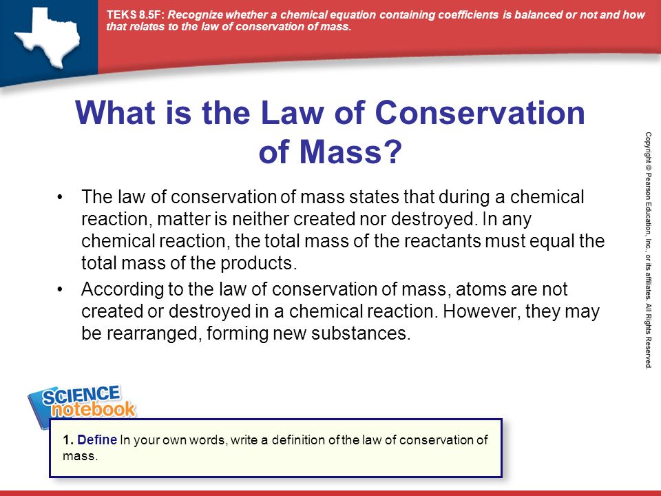 What is the Law of Conservation of Mass