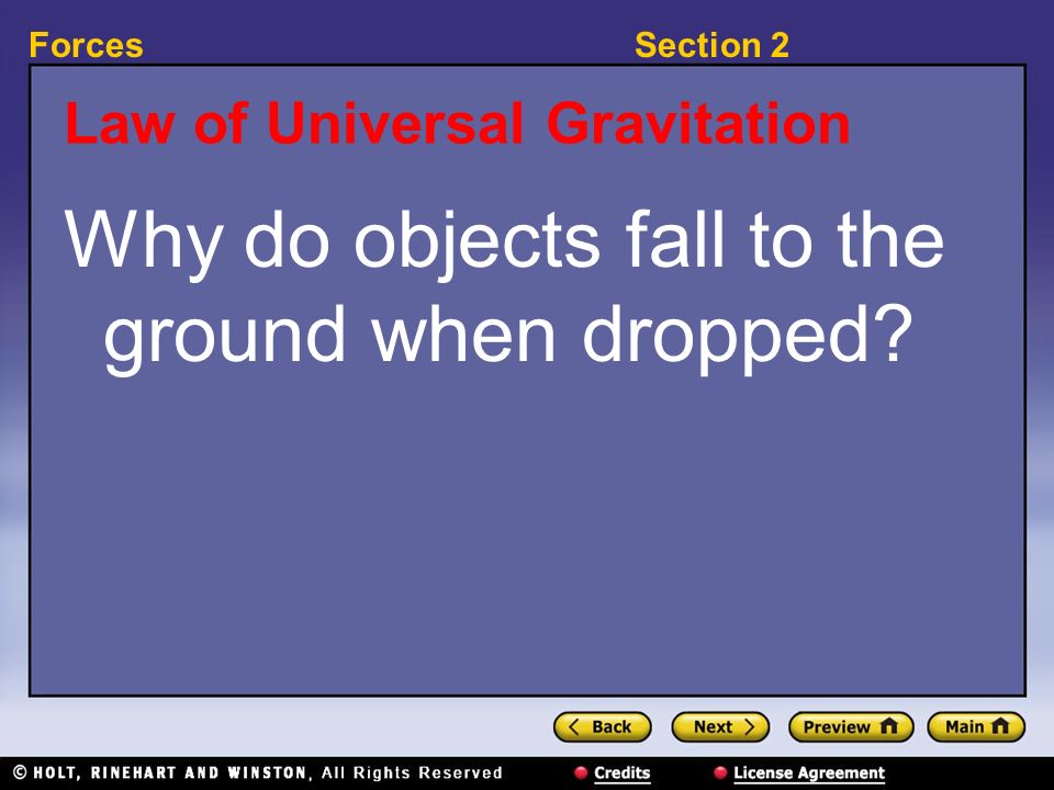 Law of Universal Gravitation
