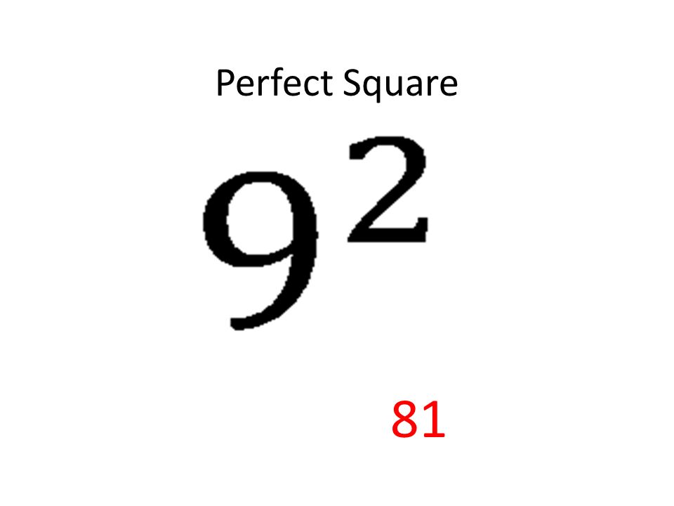 Perfect Square 81