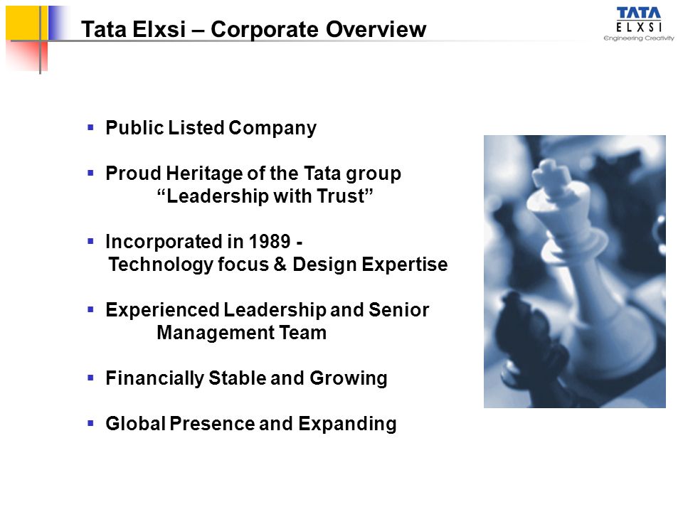 Tata Elxsi – Corporate Overview