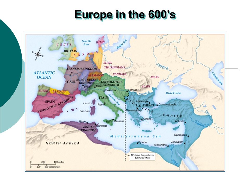 Europe in the 600’s