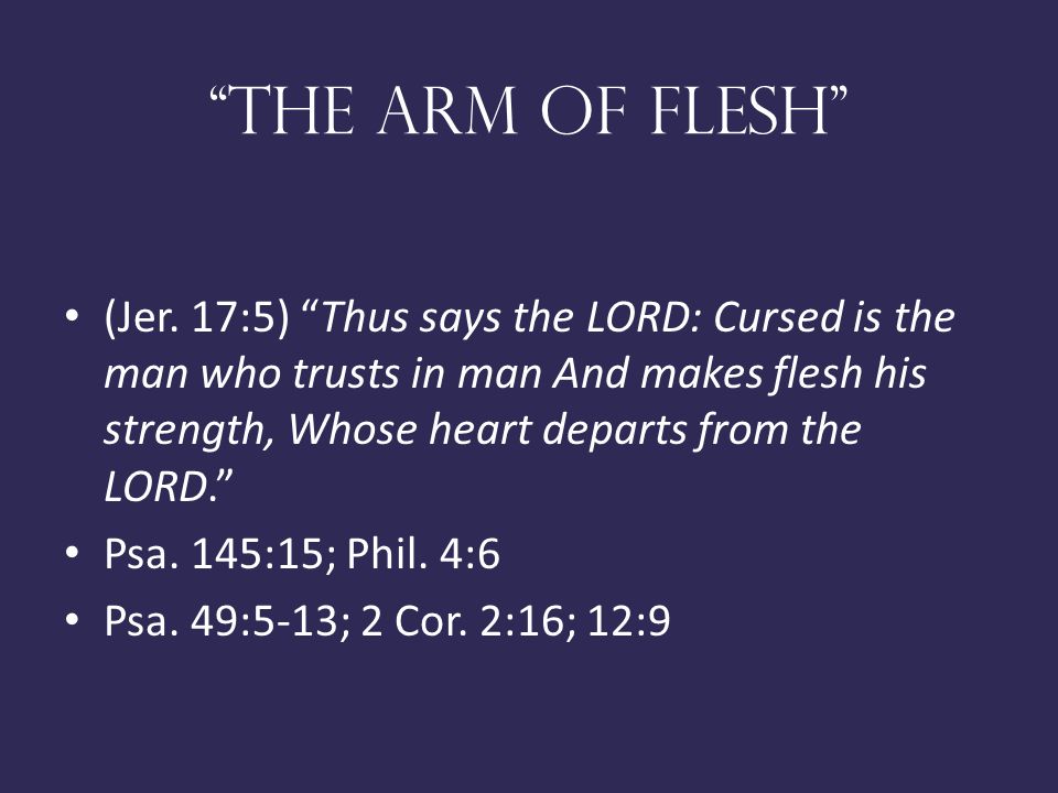 the arm of flesh