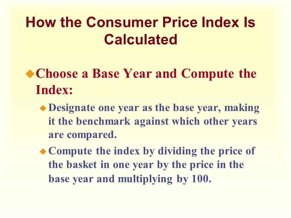 How the Consumer Price Index Is Calculated