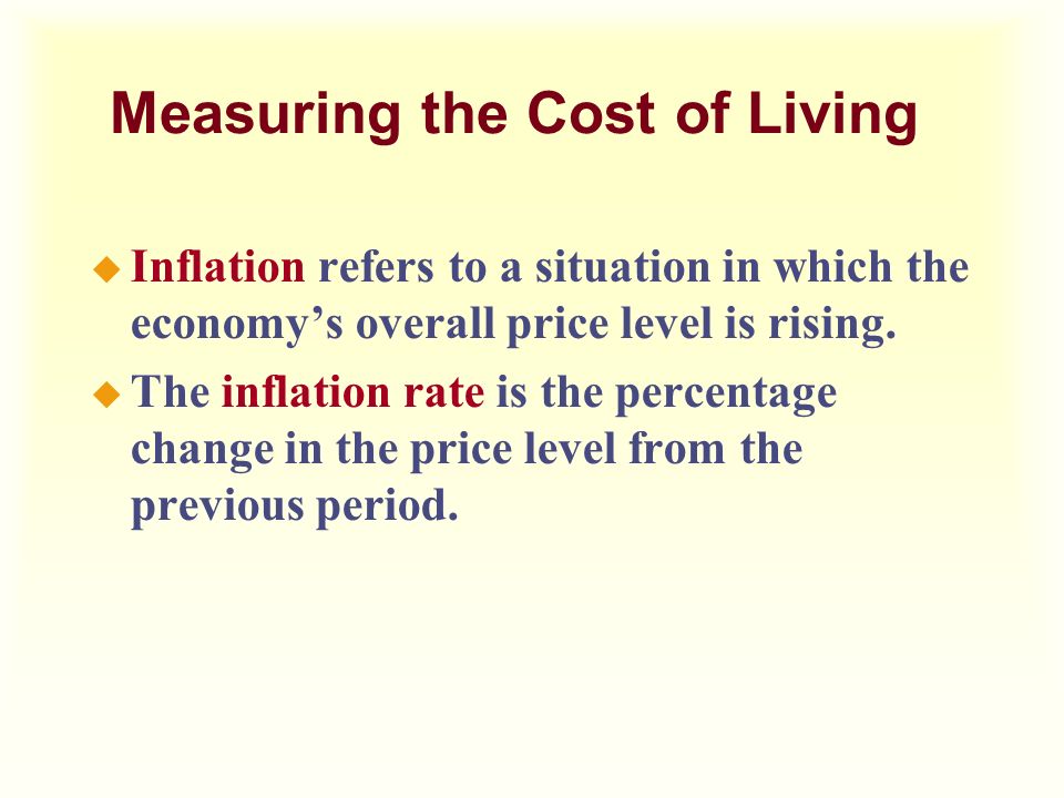 Measuring the Cost of Living