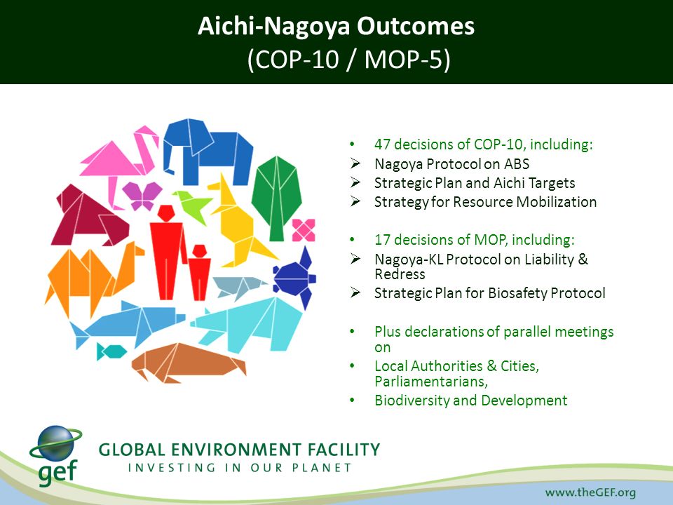 Aichi-Nagoya Outcomes (COP-10 / MOP-5)