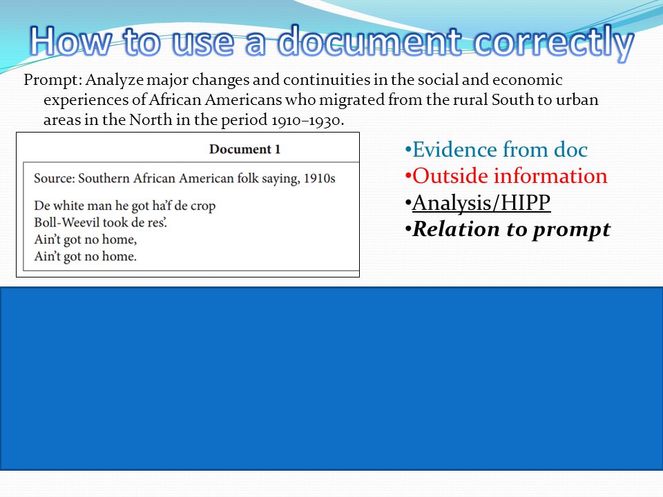How to use a document correctly