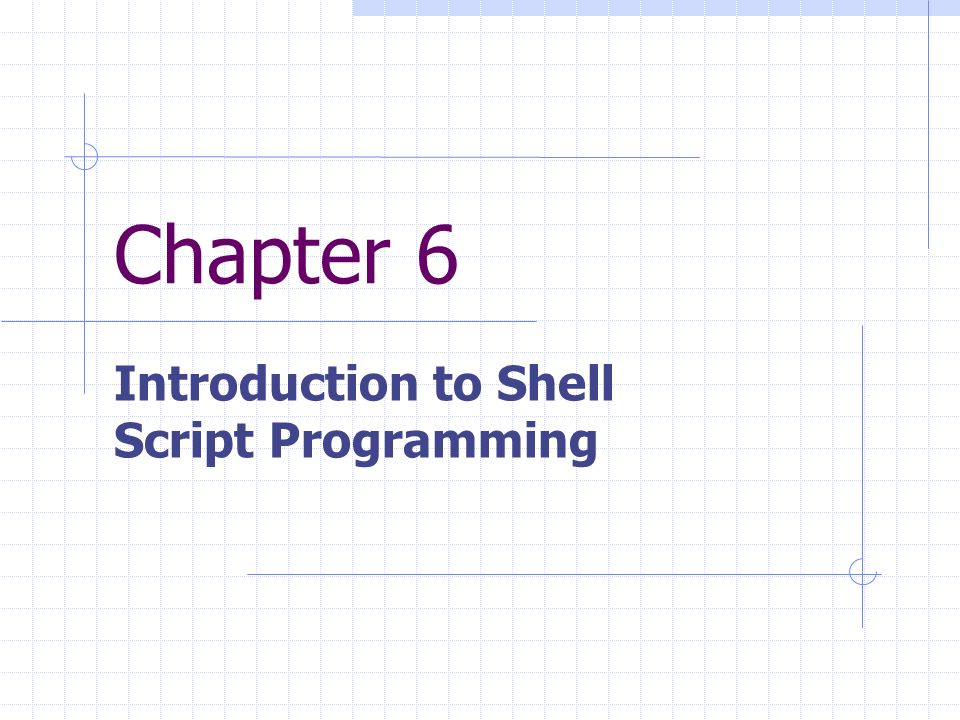 Introduction to Shell Script Programming