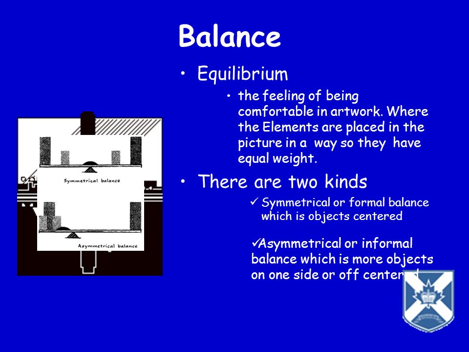 Balance Equilibrium There are two kinds