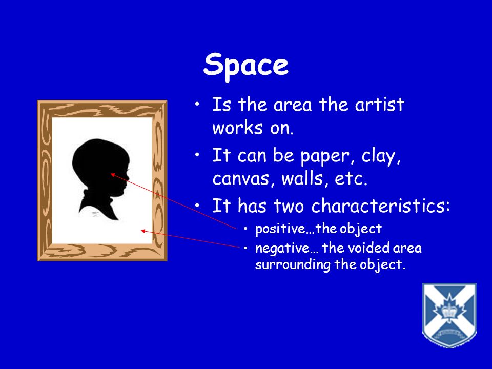 Space Is the area the artist works on.