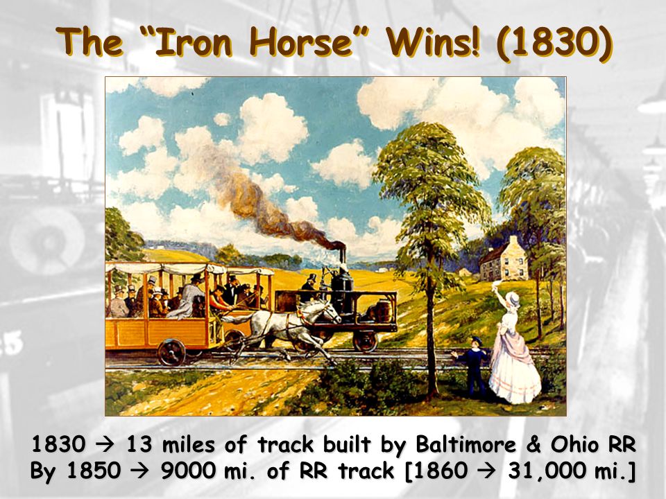 The Iron Horse Wins! (1830)