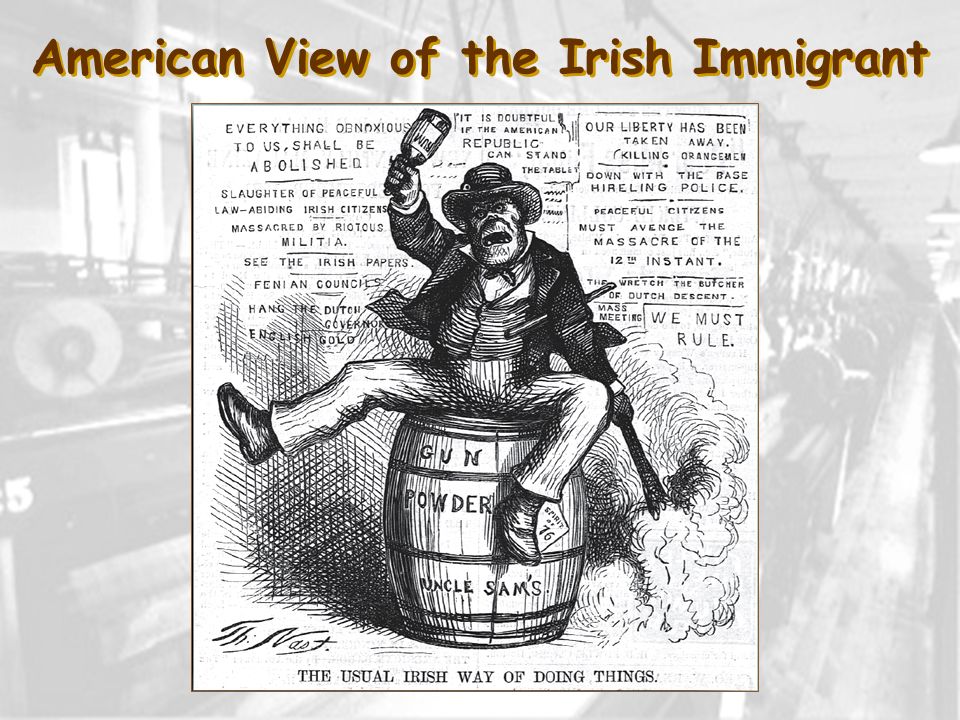 American View of the Irish Immigrant