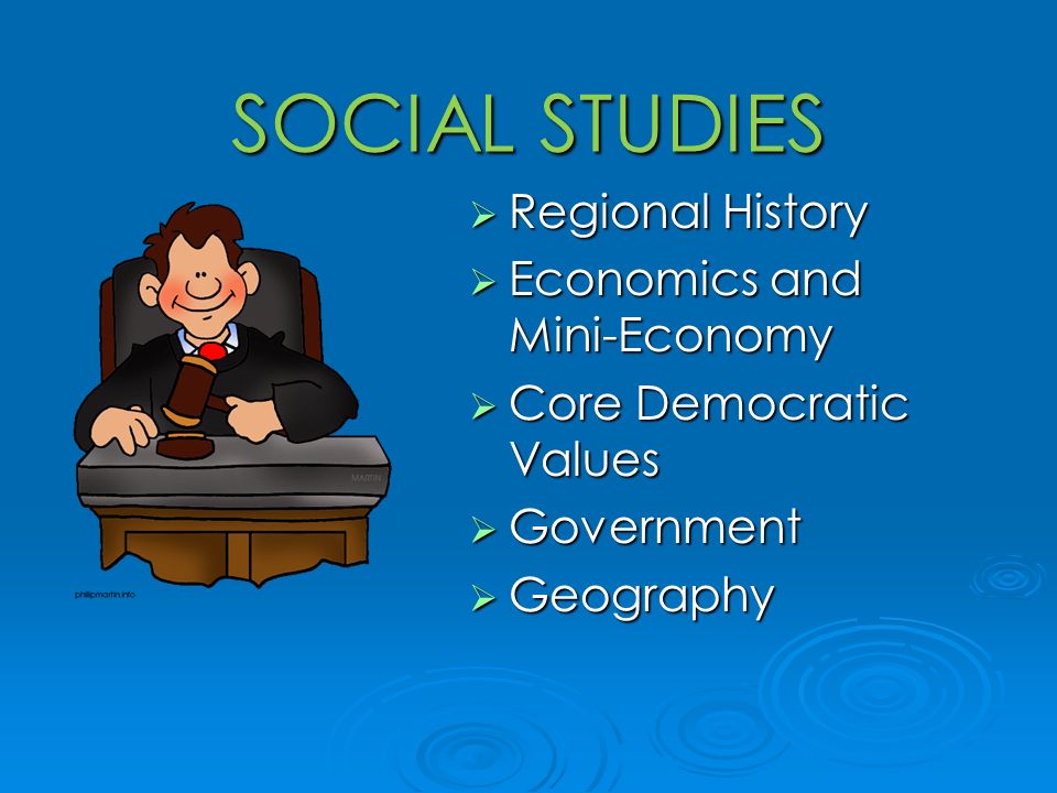SOCIAL STUDIES Regional History Economics and Mini-Economy