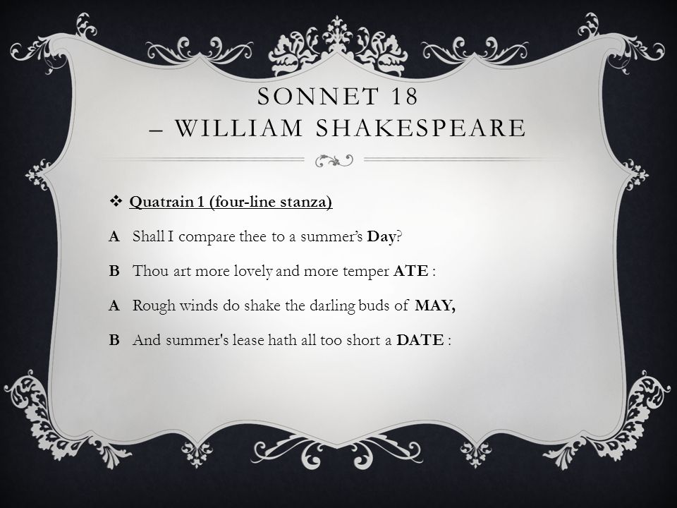 Sonnet 18 – William Shakespeare