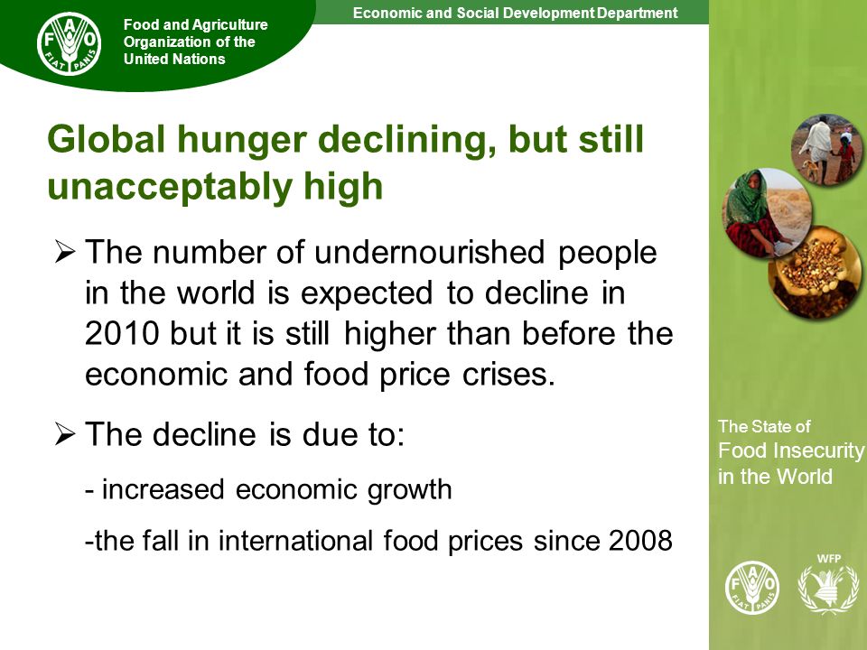 Global hunger declining, but still unacceptably high