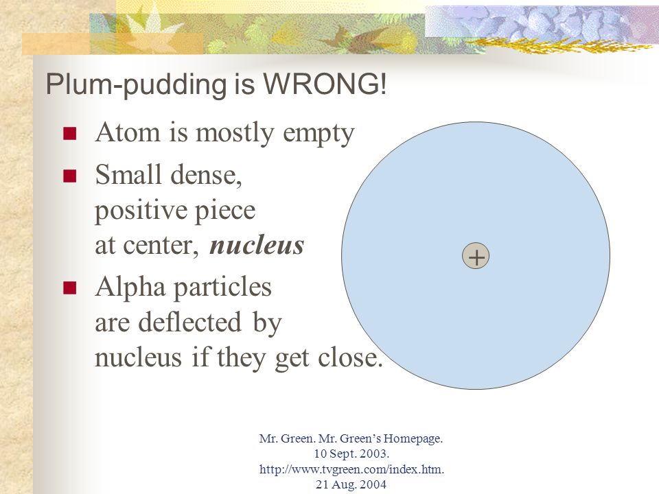 Small dense, positive piece at center, nucleus